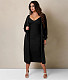 Long Sleeve Loose Long Cardigan Midi Dress Sets YF-10273