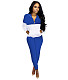 Color Block Pullover Sweatshirt Joggers Pants Suit SHD-9824