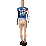 Casual Threaded Baseball Jersey Jacket YNS-1810