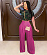 Solid Color Loose High Waist Wide Leg Pants FSX-362