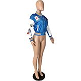 Casual Threaded Baseball Jersey Jacket YNS-1810