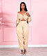 Cross Twist Crop Top Drop Crotch Harem Pants Tracksuit SH-390412