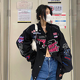Winter Clothes Vintage Women Bomber Jacket RS-F04