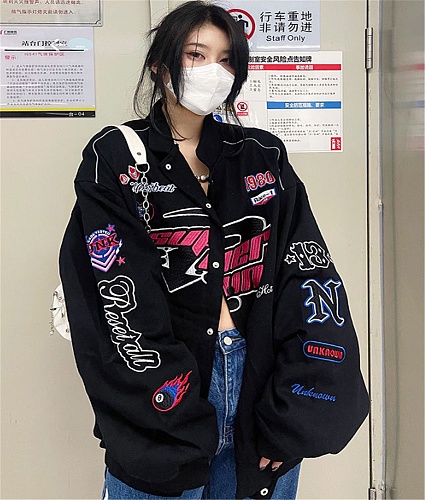 Winter Clothes Vintage Women Bomber Jacket RS-F04