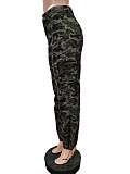 Vintage High Waist Camouflage Cargo Pants MEM-88462