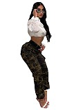 Vintage High Waist Camouflage Cargo Pants MEM-88462