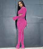 XS Bright Line Decoration Skinny Two Piece Pants Set MDF-5155