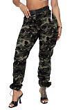 Vintage High Waist Camouflage Cargo Pants MEM-88462