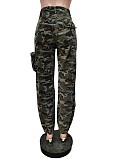 Vintage High Waist Camouflage Cargo Pants MEM-88462