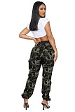 Vintage High Waist Camouflage Cargo Pants MEM-88462