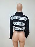 Autumn Single Breasted Cropped Denim Jacket LSD-82064