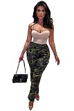 Vintage High Waist Camouflage Cargo Pants MEM-88462
