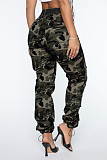Vintage High Waist Camouflage Cargo Pants MEM-88462