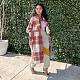 Classic Plaid Single-breasted Cotton Long Shirts SH-390410