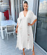 Fringe Tassel Knitted Crochet V Neck Loose Dresses TR-1226