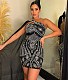 Sexy Diamond Luxury Gowns Cape Sleeve Party Dress SH-390418