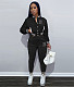 Baseball Jacket Slim Pants Autumn Women Tracksuit XING-168