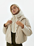 Versatile Clothing Padded Jacket Hooded Fake Collar Vest ZS-0512