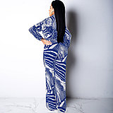 Elegant Lace Up Crop Shirts Top Wide Leg Pants Suit NY-7293
