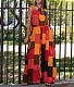 Color Block Print Backless Loose Wide Leg Jumpsuit ZAND-31257