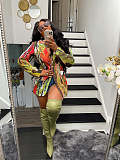 Elegant All Over Print Long Sleeve Blazer Jackets XMY-9393