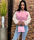 Winter Splice Lamb Fleece Sleeve Bomber Jacket WSM-5333