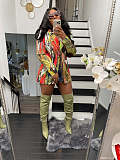 Elegant All Over Print Long Sleeve Blazer Jackets XMY-9393