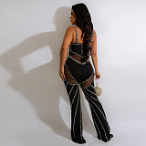 Deep V Backless Sling Hot Drilling Nightclub Jumpsuit NY-2572