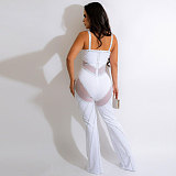 Deep V Backless Sling Hot Drilling Nightclub Jumpsuit NY-2572