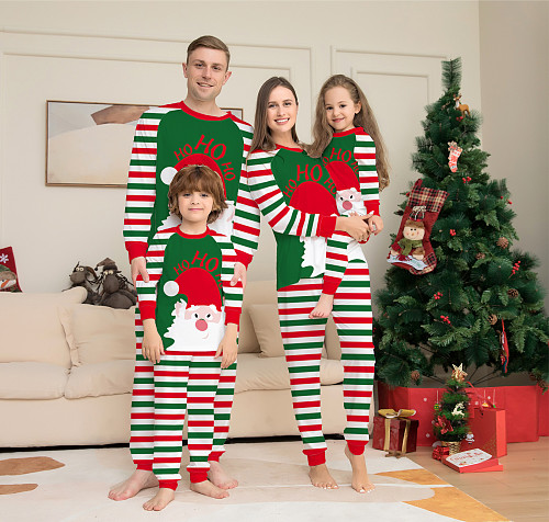 Christmas Parent-Child Pajamas Suit Sleepwear 2PCS ZY-22-052