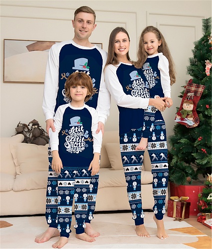 Christmas Pattern Family Matching 2 Piece Home Suit ZY-22-060