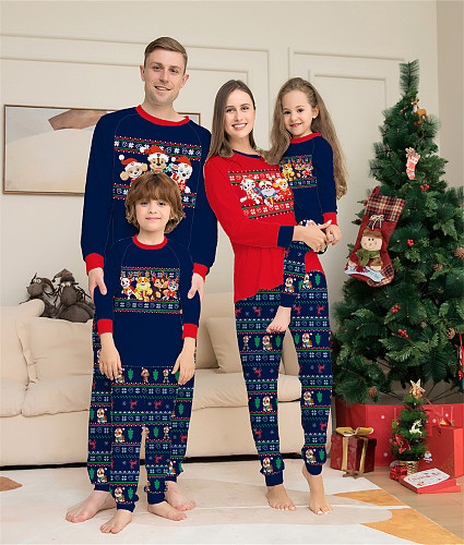 Christmas Pattern Two-Piece Parent-Child Family Suit ZY-22-007