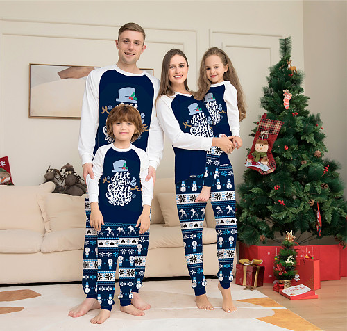 Christmas Pattern Family Matching 2 Piece Home Suit ZY-22-060