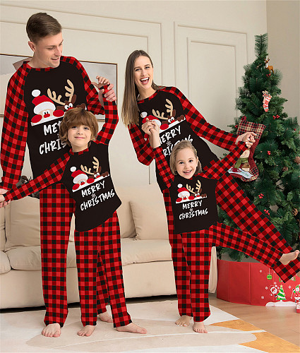 Family Christmas Pjs Elk Deer  Parent-child Clothing Sets ZY-22-065