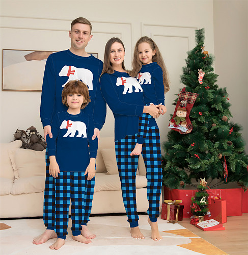 Plaid Holiday Christmas Pjs Family Couple Clothing Set ZY-22-061