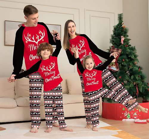 Holiday Deer Xmas Pajamas Couple Clothing Set ZY-22-036