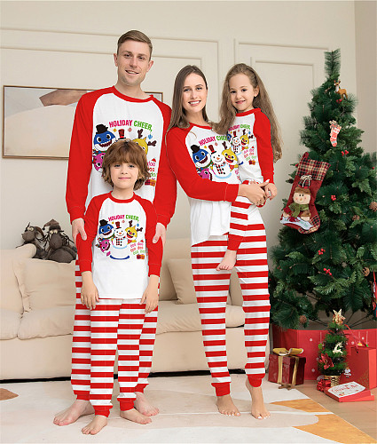 Christmas Print Home Clothes Family Pajamas Set ZY-22-018