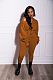 Hooded Full Sleeve Zip Coat Long Pants Sweatsuits AIL-229