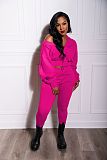 Hooded Full Sleeve Zip Coat Long Pants Sweatsuits AIL-229