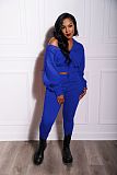 Hooded Full Sleeve Zip Coat Long Pants Sweatsuits AIL-229