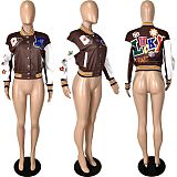 Casual Threaded Baseball Jersey Jacket YNS-1810