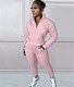 Casual Zipper Stand Collar Sweatshirt Pants Suits NIYA-8126