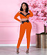 Sexy Halter Deep V Neck Crop Tops Skinny Pants Outfits YIM-283