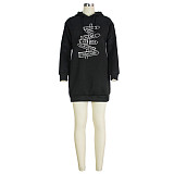 Letter Printing Long Sleeves Casual Sweatshirt Hoodies JLY-19480