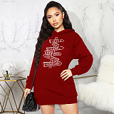 Letter Printing Long Sleeves Casual Sweatshirt Hoodies JLY-19480