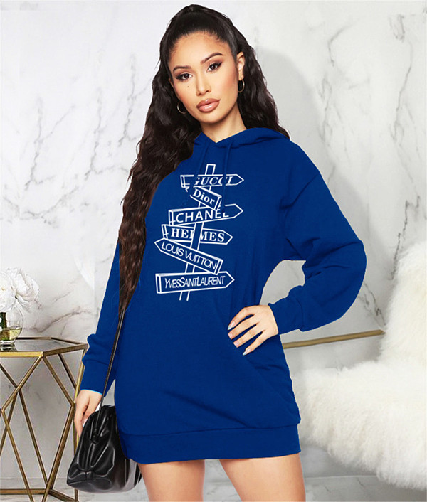 Letter Printing Long Sleeves Casual Sweatshirt Hoodies JLY-19480
