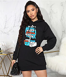 Letter Print Harajuku Casual Hooded Sweatshirt JLY-19481