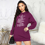 Letter Printing Long Sleeves Casual Sweatshirt Hoodies JLY-19480