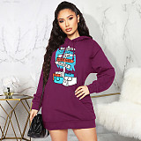Letter Print Harajuku Casual Hooded Sweatshirt JLY-19481