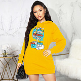 Letter Print Harajuku Casual Hooded Sweatshirt JLY-19481
